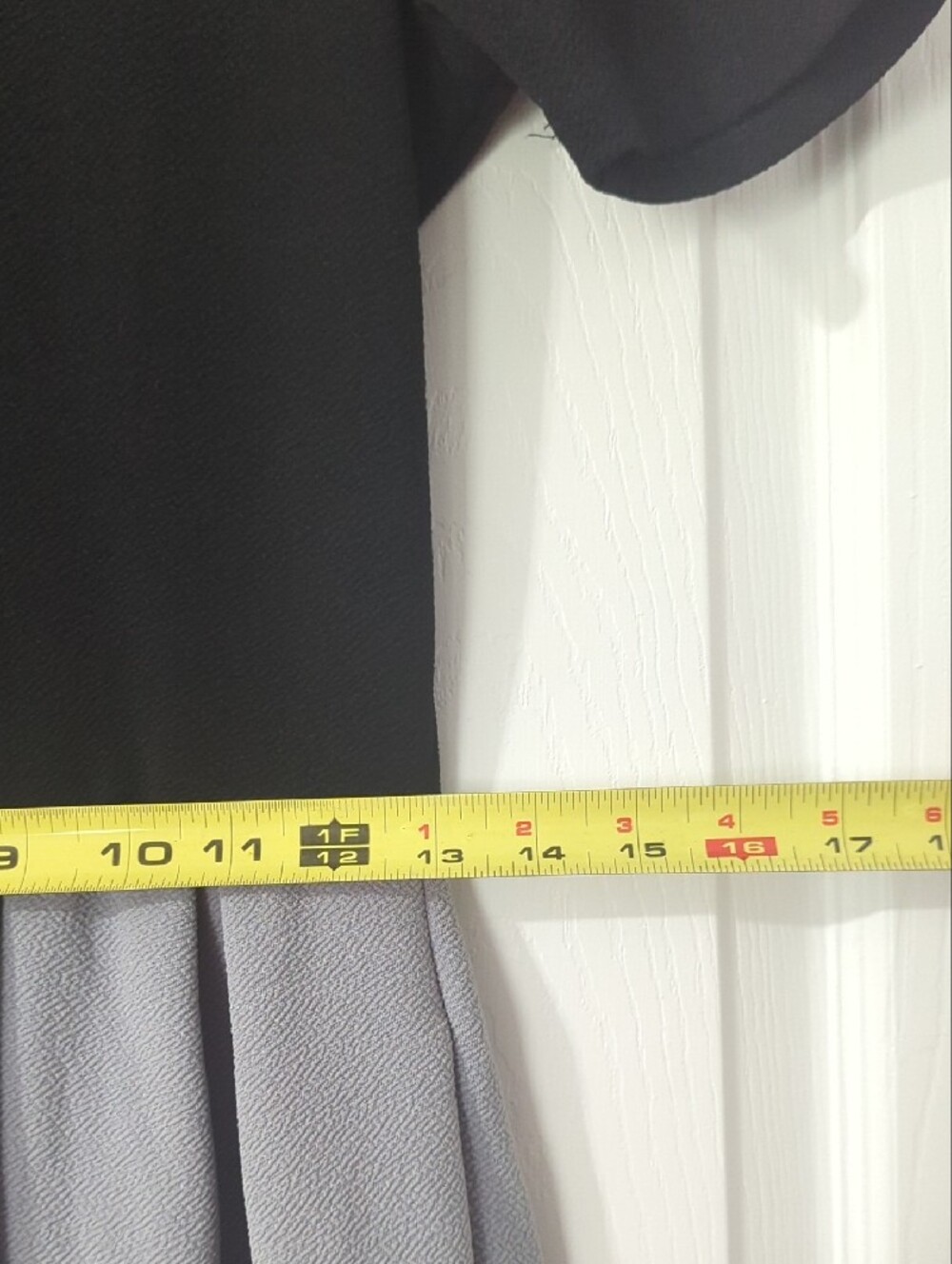 LuLaRoe Black & Gray Colorblock Dress - Picture 7 of 8